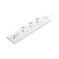 SUNSHINE PD20W 快充拖板 2C2A 三位 13A獨立提示燈開關拖板+USB充電位 (連3米線) (ESUF-3) | 香港行貨