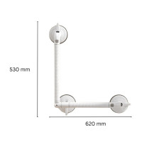 Aidapt 愛意達 L型便捷吸盤扶手 MSVY0460LW | 專利真空吸盤技術 | 全防水設計 | 香港行貨 Aidapt 愛意達 L型便捷吸盤扶手 MSVY0460LW | 專利真空吸盤技術 | 全防水設計 | 香港行貨