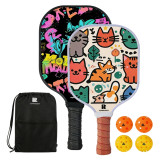Pickleball親子互動匹克球拍 - 親子雙打套餐 | 兒童專屬輕量化 | 大拍面大甜區 | 防滑減震手柄 | 高效能防護條