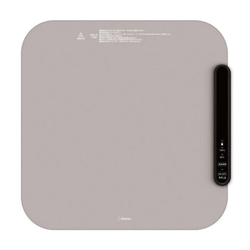 Dretec WM-100BE Food Warmer 食物加熱墊 | 兩段溫度控制 | 250W快速均勻加熱 | 38cm大面積發熱板 | 香港行貨