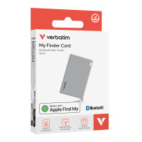 Verbatim My Finder Card 藍牙失物追蹤器(單個裝) - 銀色 | 磁吸無線充電 | Apple Find My | 智慧遺忘提醒 | 香港行貨 Verbatim My Finder Card 藍牙失物追蹤器(單個裝) - 銀色 | 磁吸無線充電 | Apple Find My | 智慧遺忘提醒 | 香港行貨