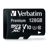 Verbatim Premium microSD XC記憶卡 - 128G | 附轉接器 | V10 視訊速度等級 | UHS-I接口,U1速度等級 | 香港行貨 Verbatim Premium microSD XC記憶卡 - 128G | 附轉接器 | V10 視訊速度等級 | UHS-I接口,U1速度等級 | 香港行貨