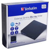 Verbatim威寶66718 外接式超薄藍光燒錄機 (USB 3.2 ) | 即插即用 | 小巧輕便 | 高儲存容量和高速度