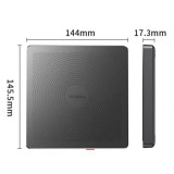 Lenovo 聯想 thinkplus外接USB光碟機DVD燒錄機 | TX708適用 | 免裝驅動即插即用 | 防滑腳墊