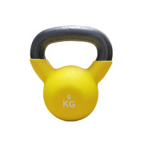 浸塑健身壺鈴-6kg 黃色 | 全身塑形利器 | 牢固實用 | 優良材質