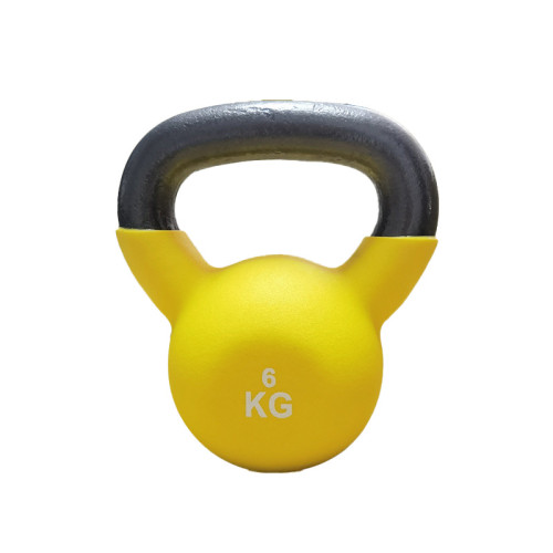 浸塑健身壺鈴-6kg 黃色 | 全身塑形利器 | 牢固實用 | 優良材質
