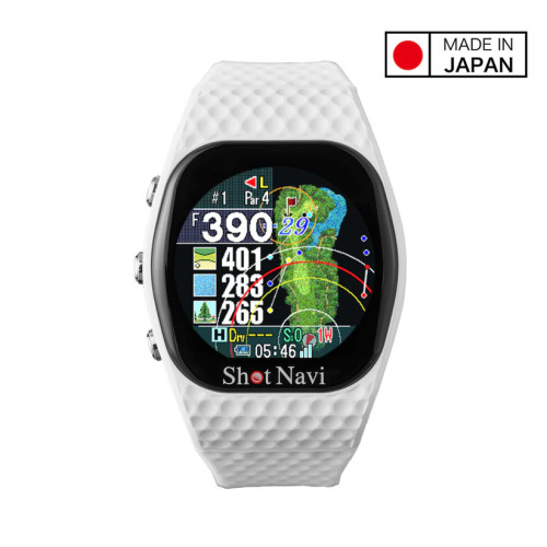 Shot Navi INFINITY Touch 高爾夫 GPS 定位手錶 (日本製造)-白色 | 觸控面板順暢操作 | 支援全球122個國家 | 超過59000個球場 | 香港行貨