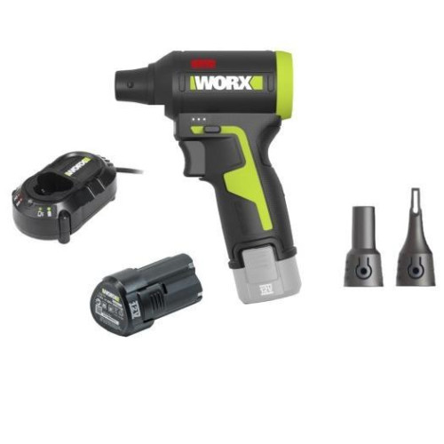 WORX威克士 WU094 12V吹塵槍套裝(2.0AH電x1, 1.5充電器）| 吹吸兩用 |清潔死角 | 強勁風力 | 香港行貨