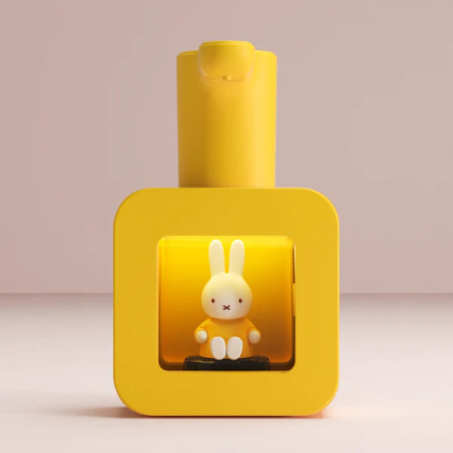 Miffy 400ML自動洗手液機 - 黃色 | 20秒貼心亮燈洗手計時 | 0.25秒紅外線快速感應 | 綿密泡沫即時生成 | 香港行貨