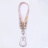Miffy ML02-GS Cross-body Strap 手機挂繩 - 粉色 | 液態矽膠織帶 | 可調節長度背帶 | 鋅合金Miffy手機夾片 | 香港行貨