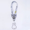 Miffy ML02-GS Cross-body Strap 手機挂繩 - 白色 | 液態矽膠織帶 | 可調節長度背帶 | 鋅合金Miffy手機夾片 | 香港行貨