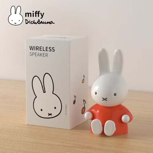 Miffy MBS100 3D造型藍牙音響 - 橙色 | 12小時長效續航 | 真無線立體聲配對 | 音響支架二合一 | 香港行貨