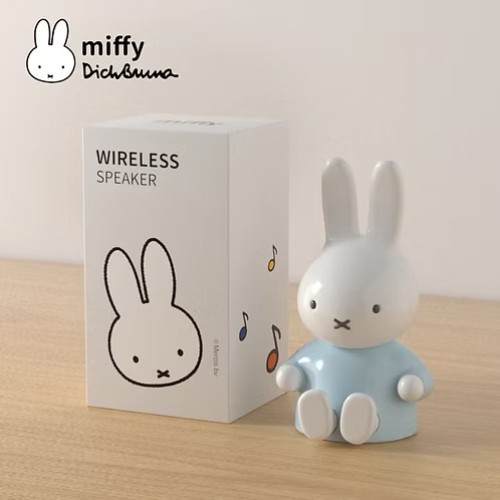 Miffy MBS100 3D造型藍牙音響 - 淺藍色 | 12小時長效續航 | 真無線立體聲配對 | 音響支架二合一 | 香港行貨