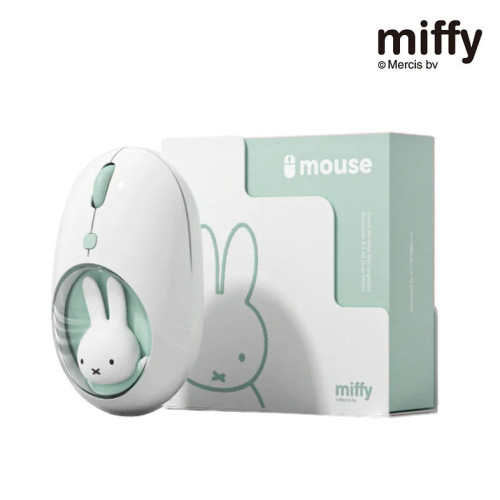 Miffy BM02 Dual Mode 無線滑鼠 - 電池版-綠色 | 靜音按鍵設計 | 三檔可調式 DPI | 雙模連線一鍵切換 | 香港行貨