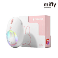 Miffy BM02 Dual Mode 無線滑鼠 - 充電版-粉色 | 靜音按鍵設計 | 三檔可調式 DPI | 雙模連線一鍵切換 | 香港行貨