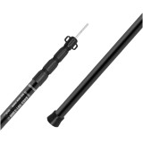 ShineTrip 戶外鋁合金三節可調式天幕桿 - 黑色 | 輕量化便攜收納 | 承重約8KG抗風升級 | 實心金屬杖尖防滑耐磨