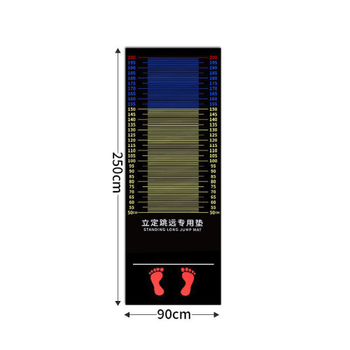 立定跳遠測試專用墊 - 250*90cm | 防滑耐磨 | 訓練便攜器材 | 運動達標專用 | 加厚減震 | 防滑紋理設計