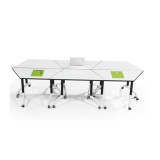 梯形組合辦公桌 (90*45cm)  | 六面會議桌