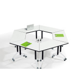 梯形組合辦公桌 (90*45cm)  | 六面會議桌