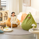 Luckysac 兒童豆袋懶人梳化 - 橙色 (大童款) | 懶人沙發讀書角落專用豆袋 | 原創甜系