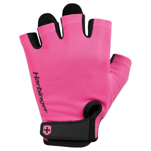HARBINGER 21934 Women Power 2.0 健身手套 (粉紅色)-M | 防止起繭、水泡 | 可調較手腕鬆緊 | 香港行貨