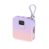 韓國 KTG T102 10000mAh QC+PD 22.5W超急速充電寶-漸變紫色 | LED電量顯示屏 | 内置兩條線充電 | 香港行貨