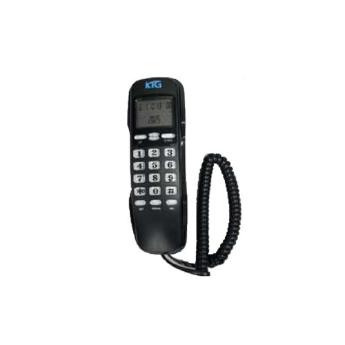 韓國KTG KT-38室内有線電話-黑色 | 家用電話 | 紅色LED大按鈕鍵盤背光 | 香港行貨