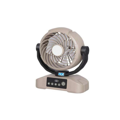 韓國KTG DQ271-7.5寸充電式遙控座臺風扇-米黃色 | 5檔循環大風力 | 90°自動左右搖擺吹風 | 香港行貨 | 半年保養