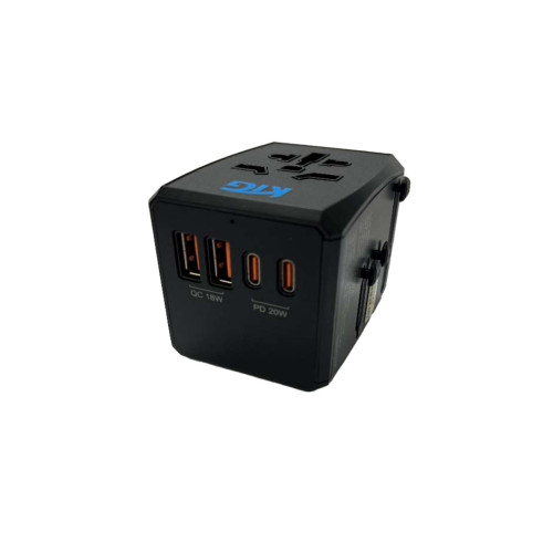 韓國KTG HHT904 20W PDQC充電旅行充電轉插 | 支援4種旅行插頭(UK/AUS/EU/US) | 適用於環球大部分地區 | 香港行貨 | 6個月保養