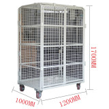 可折疊物流台車 - 1200*1000*1700mm雙開門加密加頂 | 一鍵折疊節省倉儲空間 | 四面網格防貨物跌落