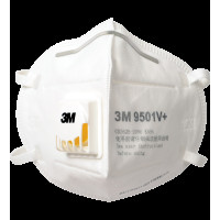 3M 9501V+ KN95/P2 帶呼氣閥耳掛式摺疊即棄防護口罩 成人(25個/盒)