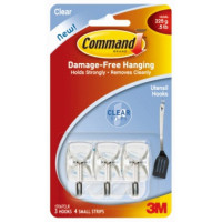 3M Command™ 無痕™ 透明活動掛鈎 17067CLR