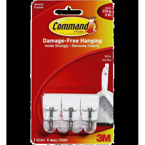 3M Command™ 無痕™ 鐵線掛鈎 - 小型 17067
