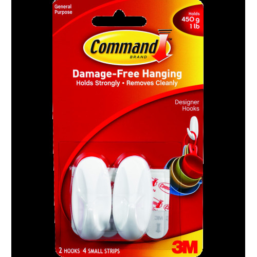 3M Command™ 無痕™ 設計師型掛鈎 - 小型 17082HK