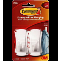 3M Command™ 無痕™ 一般中型掛鈎 17080HK