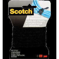 3M Scotch® 3710 黑色魔術索帶 1/2