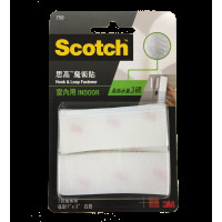 3M Scotch® 759 白色魔術貼(室內用) - 1吋 x 3吋 - 3對