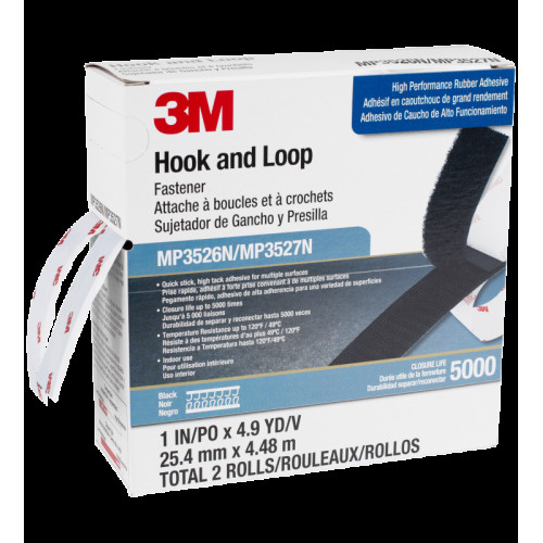 3M 魔術貼(黑色) - 1吋 x 5碼