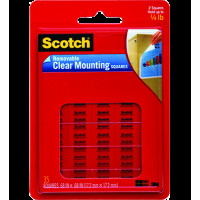 3M 思高® 859 可再貼透明膠貼 - 0.68吋 x 0.68吋