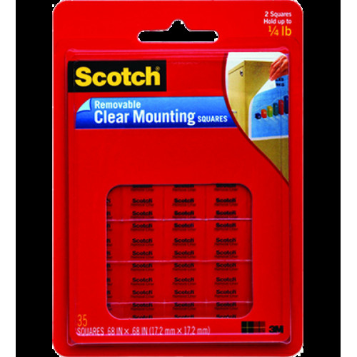 3M 思高® 859 可再貼透明膠貼 - 0.68吋 x 0.68吋