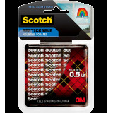 3M 思高® R103 可再貼透明雙面膠貼 - 0.5吋 x 0.5吋