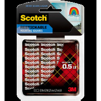 3M 思高® R103 可再貼透明雙面膠貼 - 0.5吋 x 0.5吋