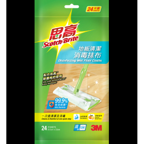 3M 思高地板清潔消毒抹布(24片裝)
