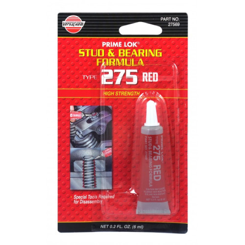 美國威獅牌 27569 紅色鎖螺絲膠 6毫升