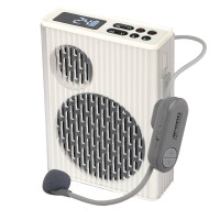 APORO T58 2.4G無線教學擴音機-白色 | 續航8-12小時 | 雙單元喇叭系統 | 多種播放模式