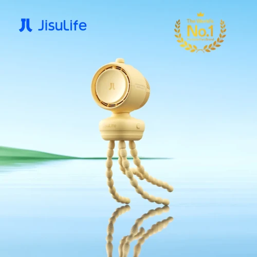 JisuLife - Stroller Fan 3 多功能可拆式風扇 | 八爪腳款(黃色) 香港行貨 一年保養