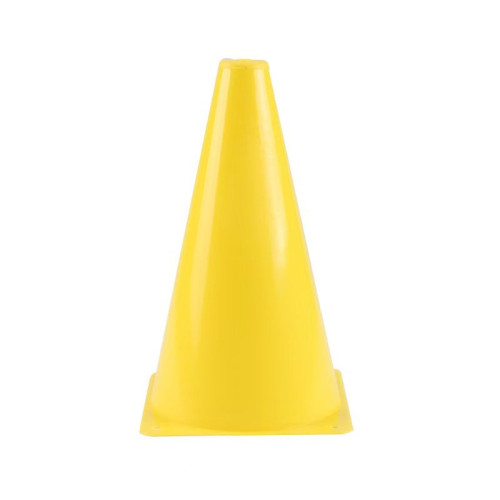 多功能訓練輔助標誌桶(23cm高) - 黃色 | 高彈耐壓 | 抗曬抗老化 | 多場景適用 | 色彩鮮艷醒目 | 便攜易收納