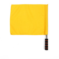 足球運動邊裁專用發令旗 - 黃色 | 精準指示 | 賽事指揮專用 | 高視覺標誌 | 訊號清晰傳遞