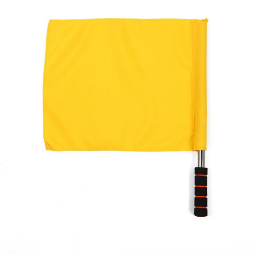 足球運動邊裁專用發令旗 - 黃色 | 精準指示 | 賽事指揮專用 | 高視覺標誌 | 訊號清晰傳遞