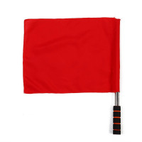 足球運動邊裁專用發令旗 - 紅色 | 精準指示 | 賽事指揮專用 | 高視覺標誌 | 訊號清晰傳遞